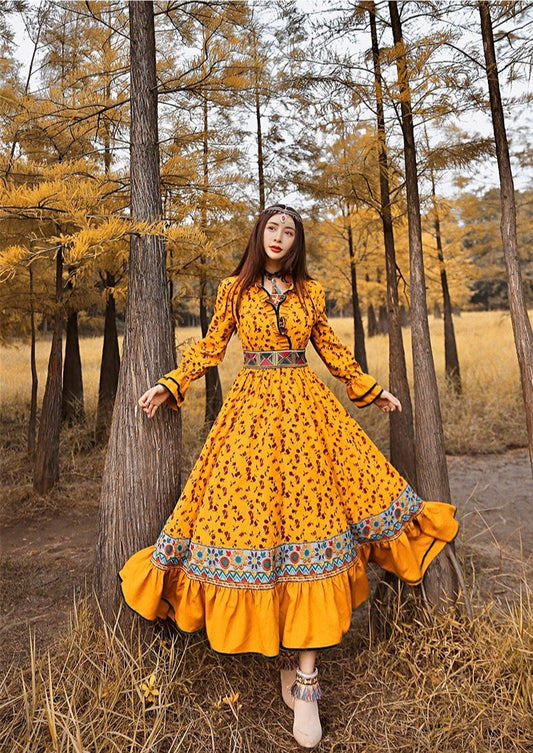 Women Long Maxi Full Sleeve Dress