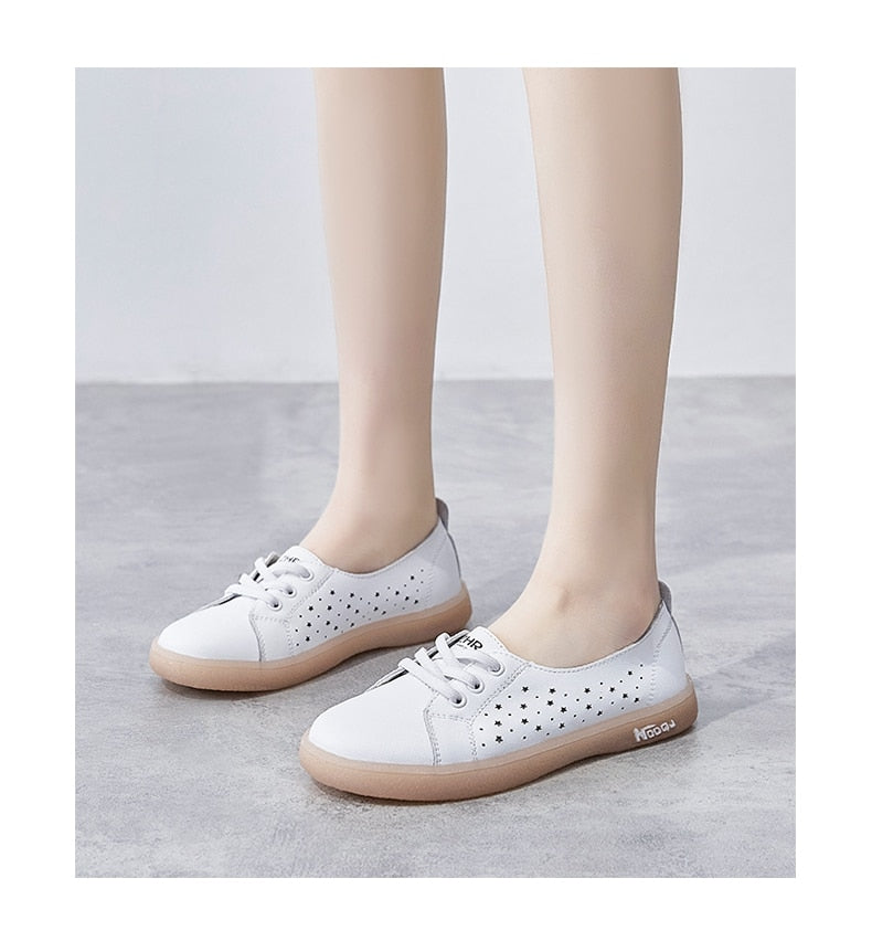 Tennis Shoes Casual Flats Rubber