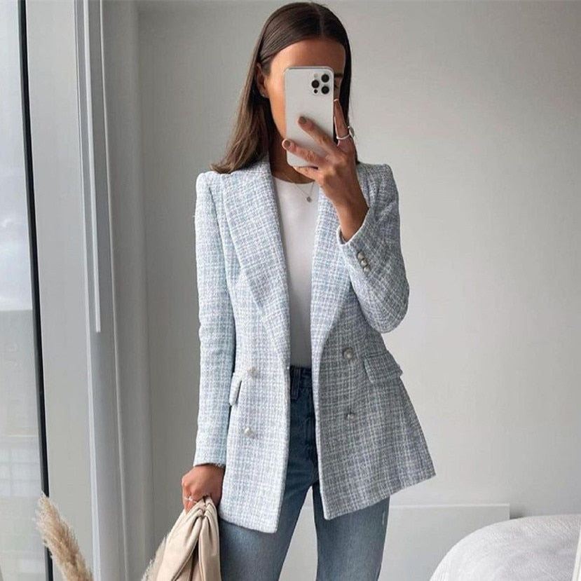 Casual Vintage Office Lady Jacket Coat