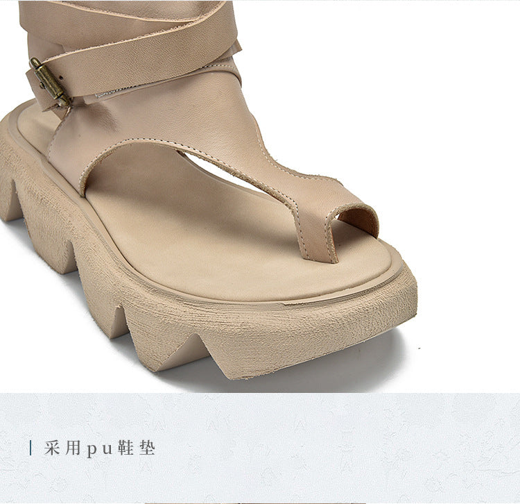 Roman Shoes Open Toe Platform Sandals