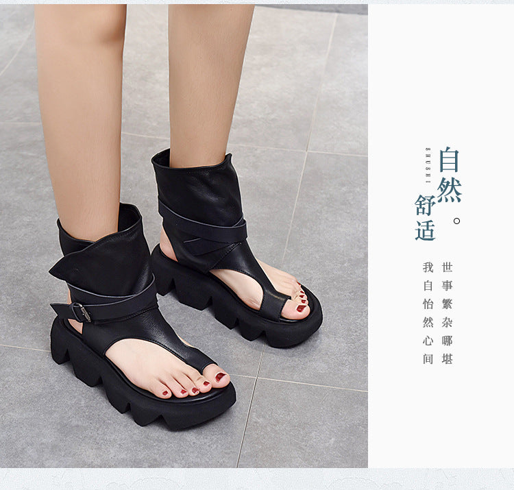 Roman Shoes Open Toe Platform Sandals