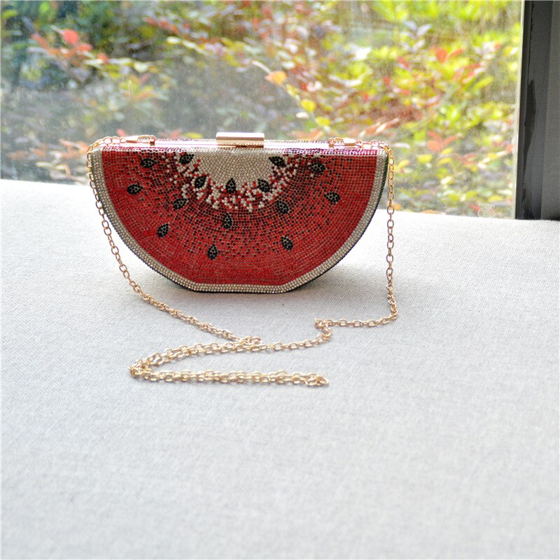 Watermelon shape cute shoulder bags Small