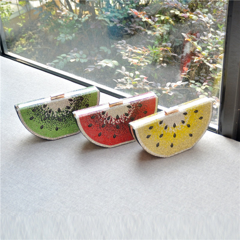 Watermelon shape cute shoulder bags Small