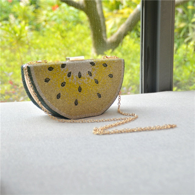 Watermelon shape cute shoulder bags Small