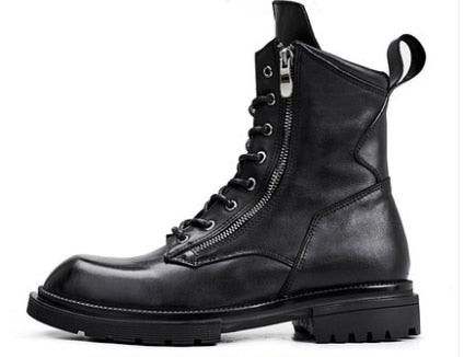 England Style Men High Top Genuine Leather Boots