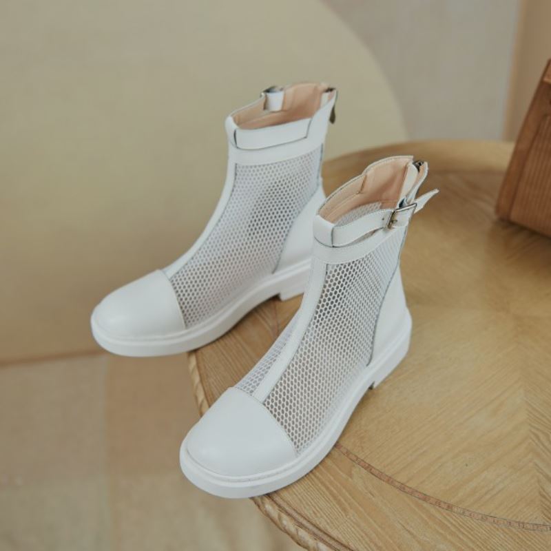 New Summer Women Boots Real Leather