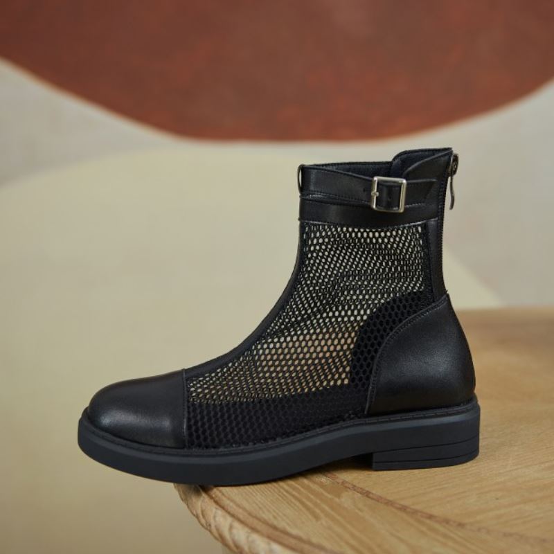 New Summer Women Boots Real Leather