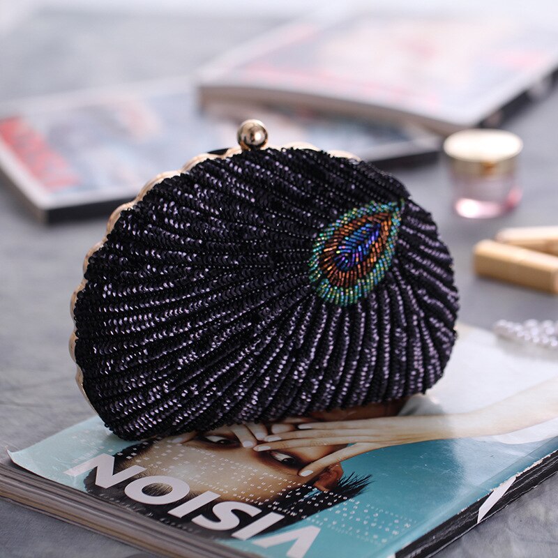 style retro heavy craft beaded bag