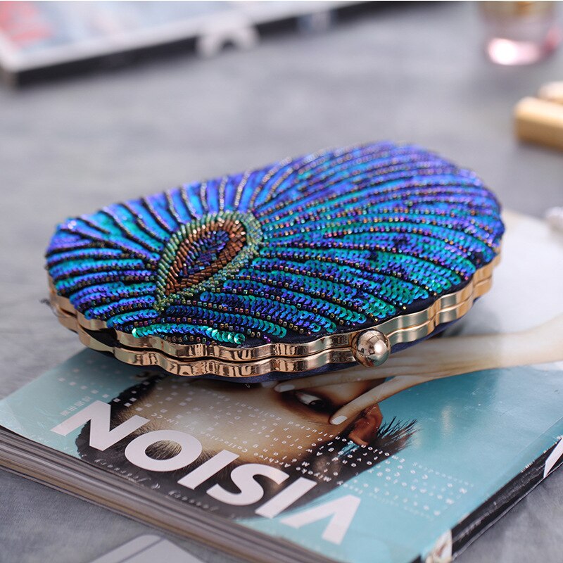 style retro heavy craft beaded bag