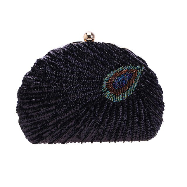 style retro heavy craft beaded bag