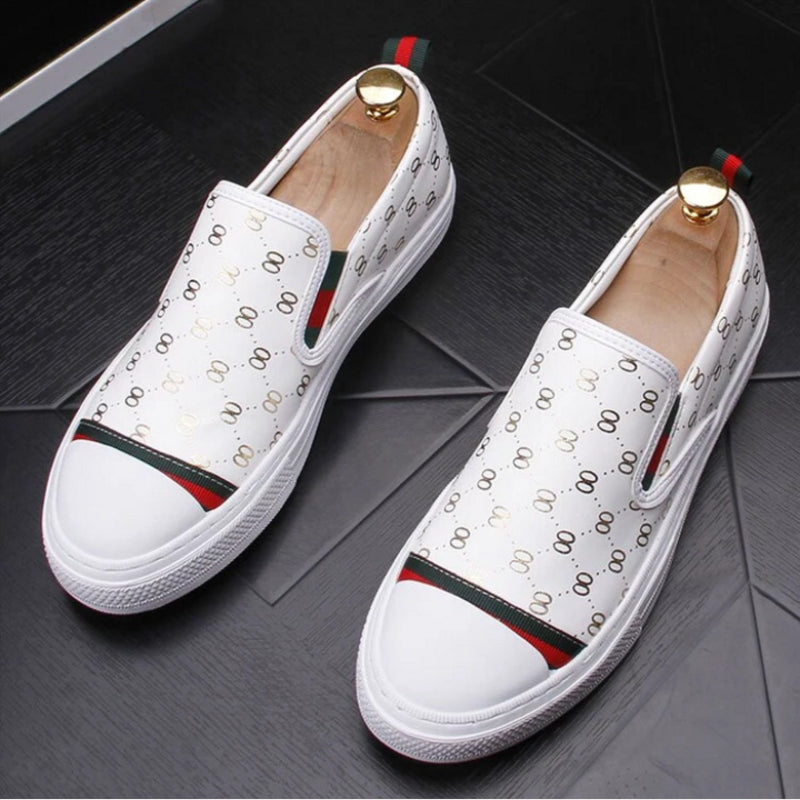 Single Leg Lazy White Fashion All-match Casual Men's Shoes