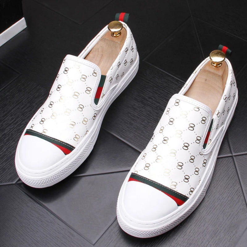 Single Leg Lazy White Fashion All-match Casual Men's Shoes