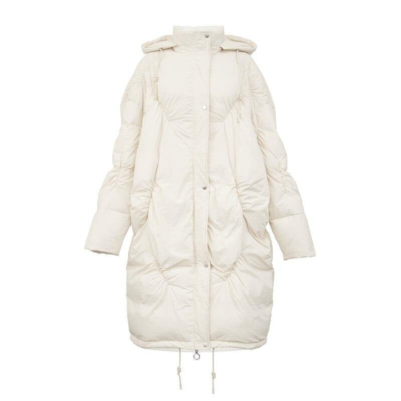 Women's New Winter Hooded Long Loose Down Outwear