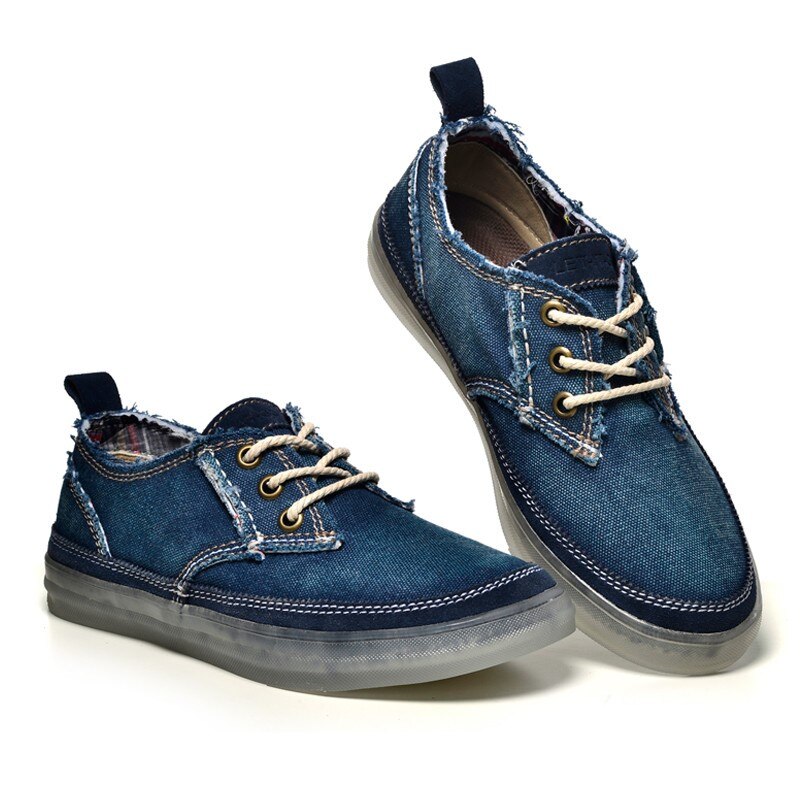 Summer breathable male canvas shoes