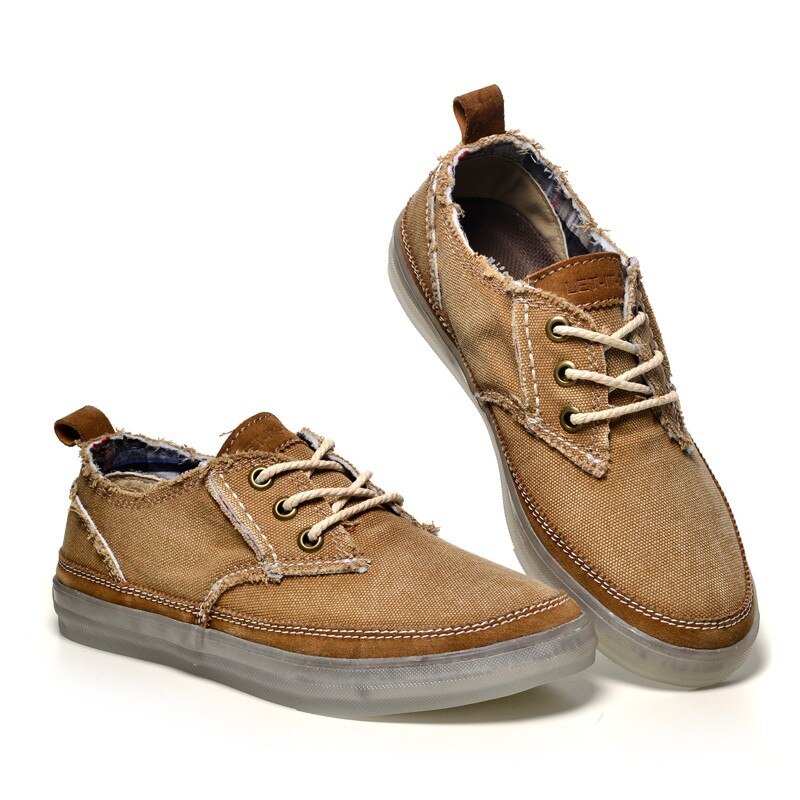 Summer breathable male canvas shoes