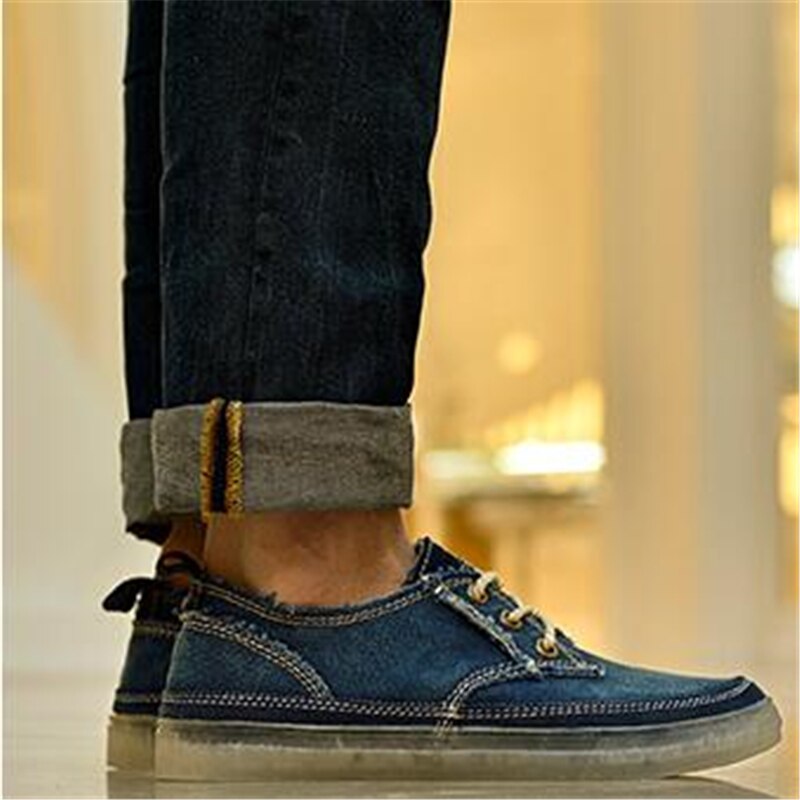 Summer breathable male canvas shoes