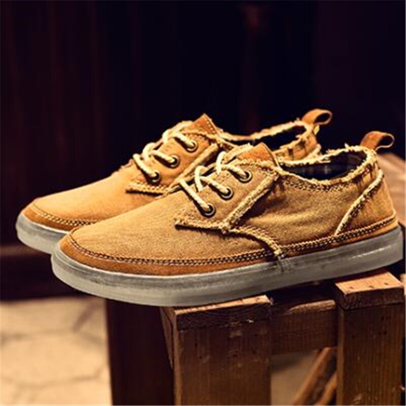 Summer breathable male canvas shoes