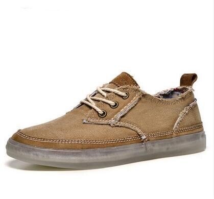 Summer breathable male canvas shoes