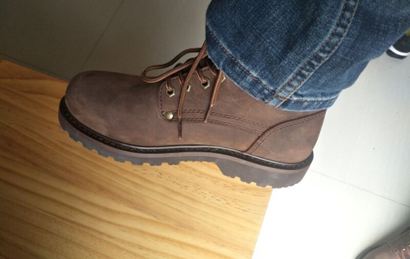 Men Vintage Brown Booties Ankle