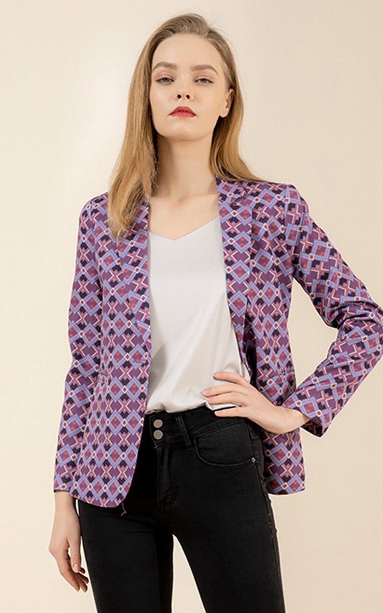 slim and thin long-sleeved suit jacket