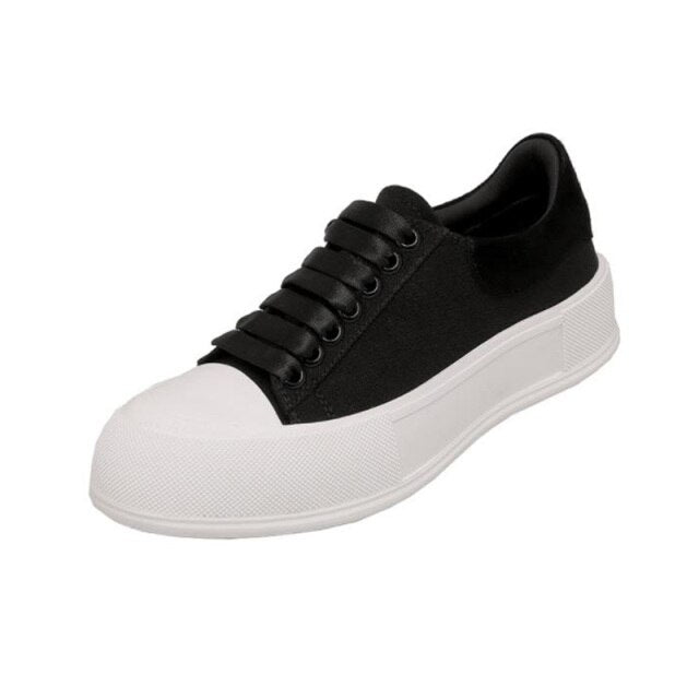 Flat Platform Canvas Sneakers Women