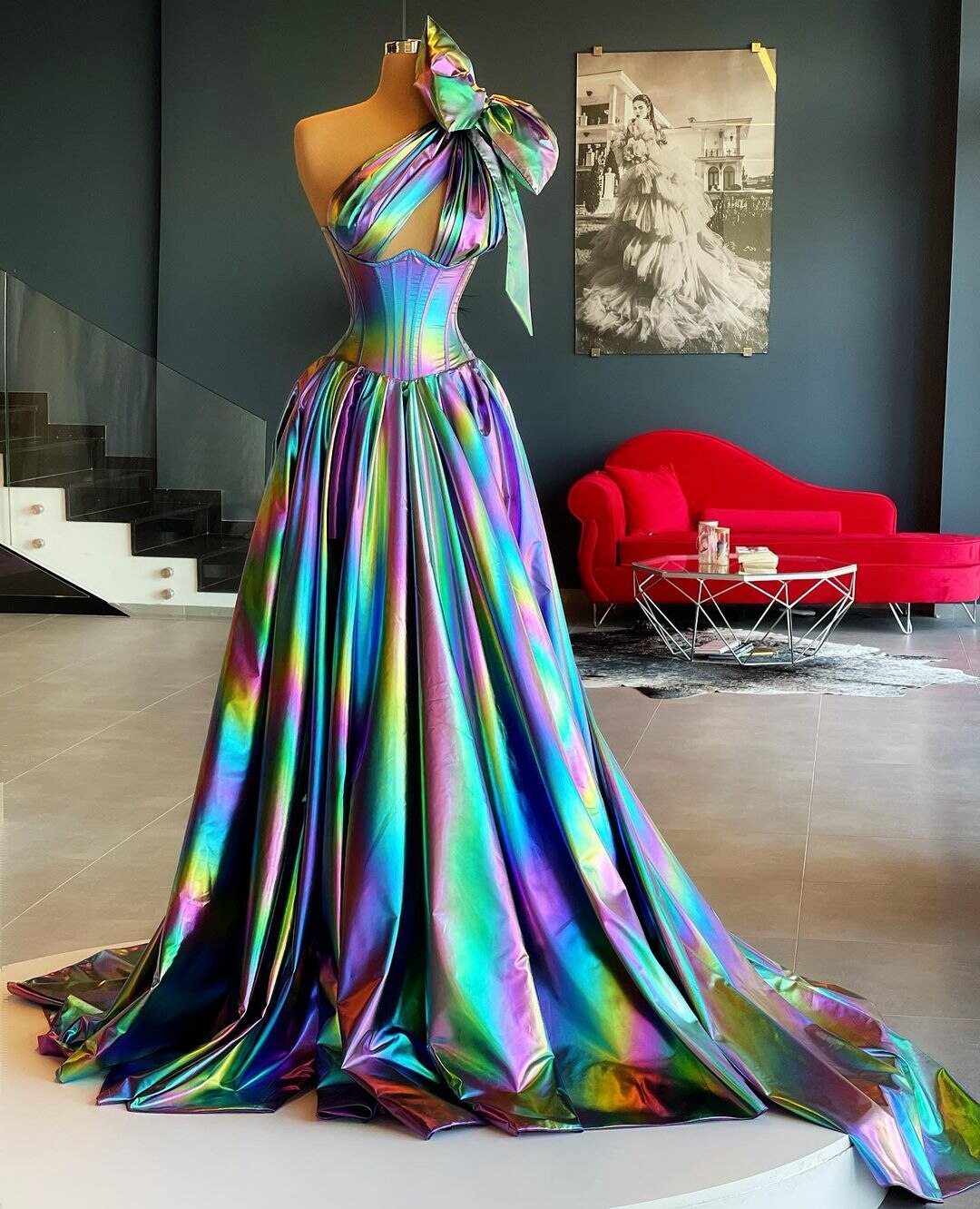 Colorful Evening Dresses One Shoulder