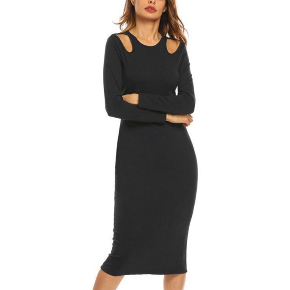 A-Line Party Dress Women Long Sleeve