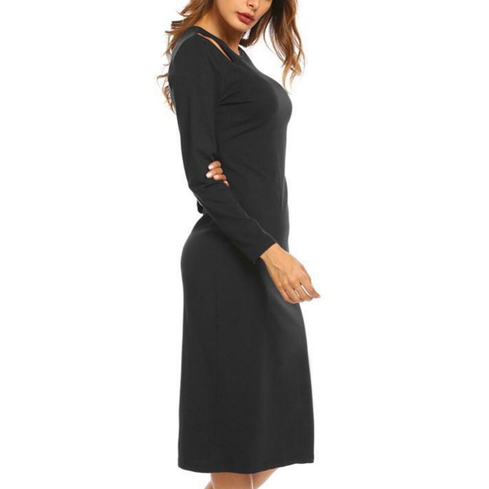 A-Line Party Dress Women Long Sleeve