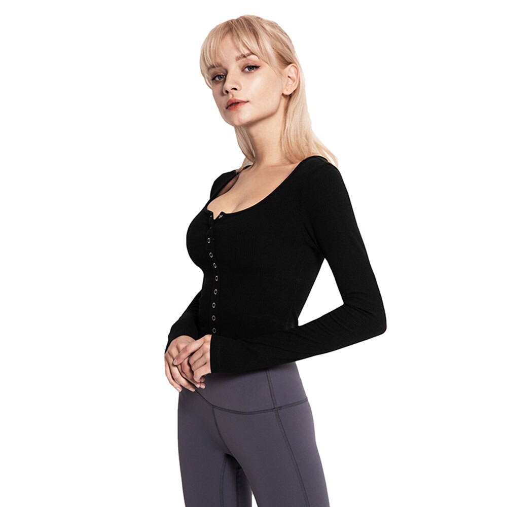 Woman Knit Cropped Tops T-shirts