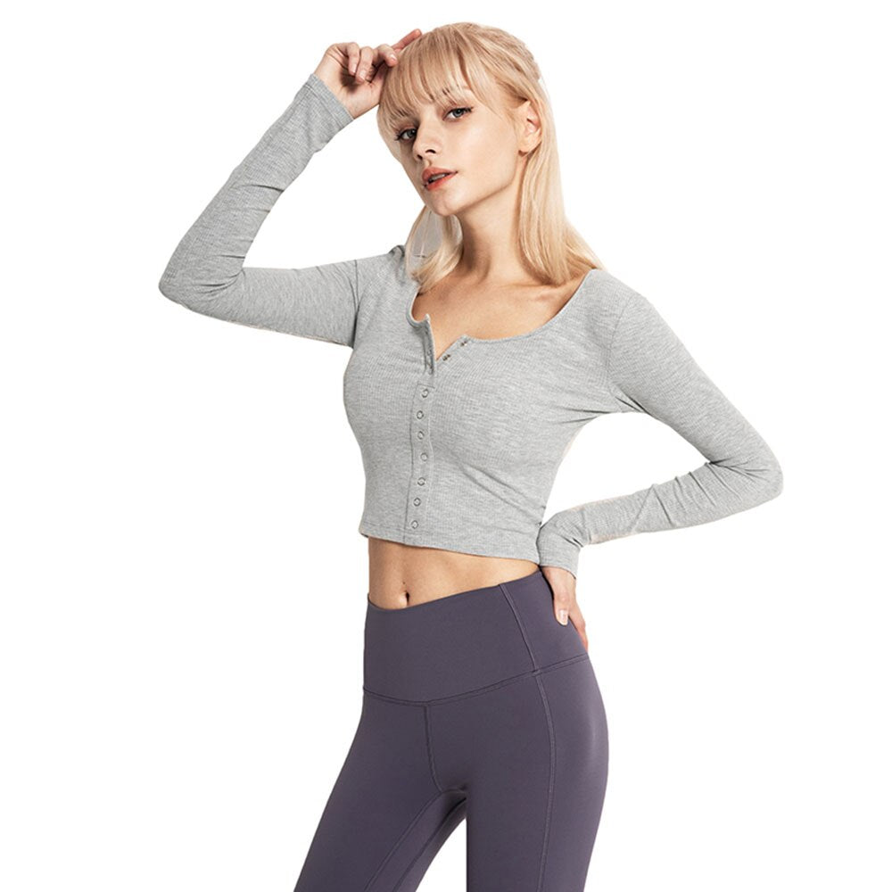 Woman Knit Cropped Tops T-shirts