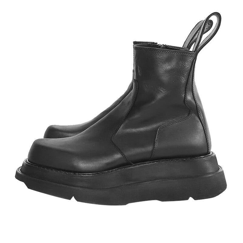 Leather Middle Top Male Leather Boots