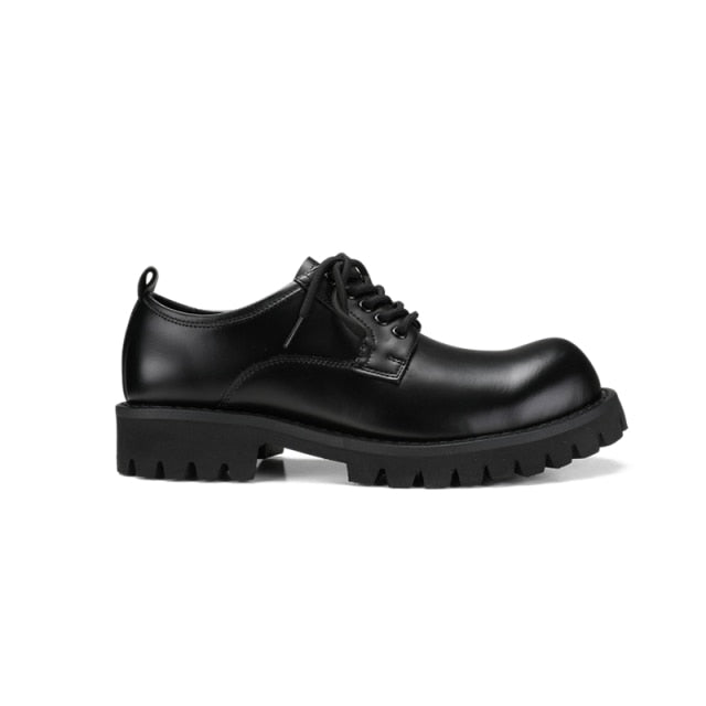 Men Trendy Big Toe Flatform Fashion Round Toe Dad Shoes