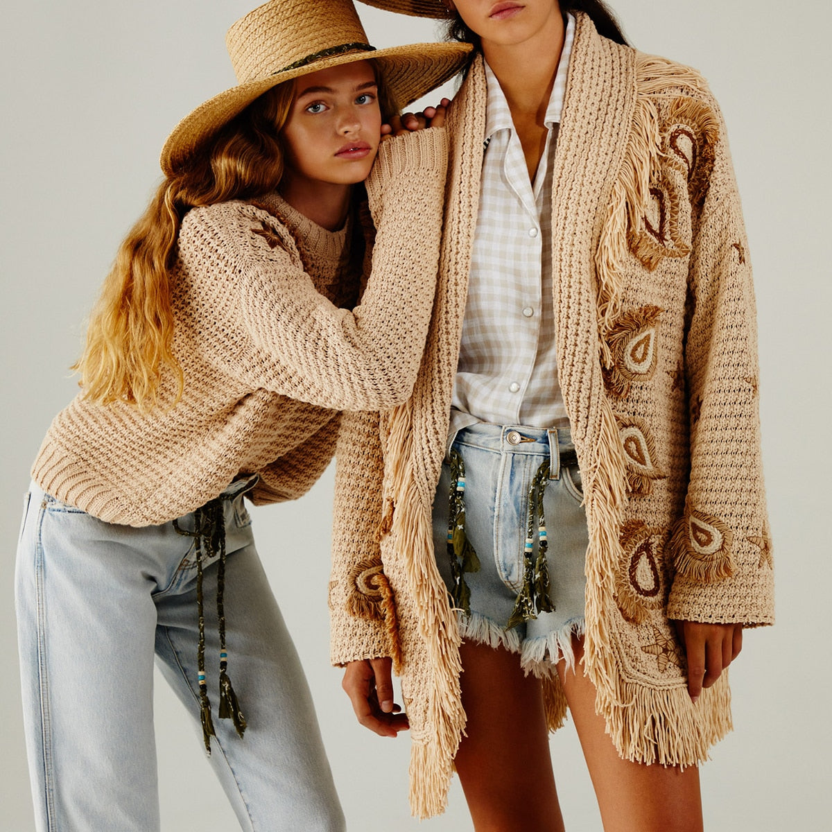 Hollow Wool Jacket Tassel Boho Sweater