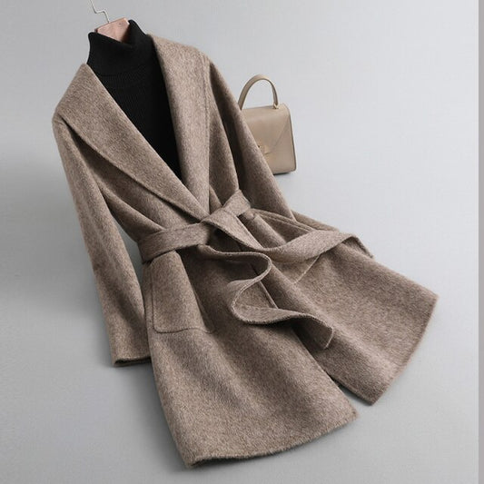 high-end double-sided cashmere coat