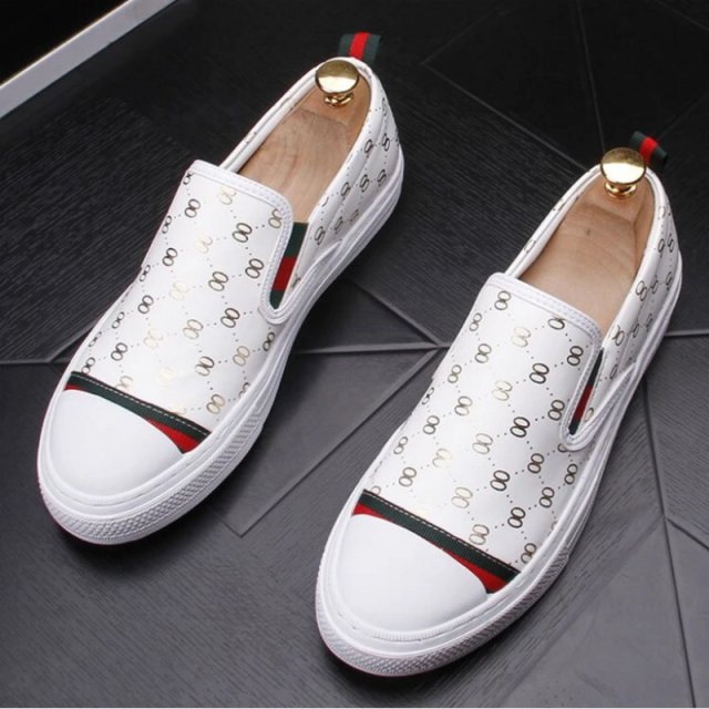 Single Leg Lazy White Fashion All-match Casual Men's Shoes