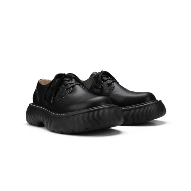 Thick Heel Oxfords Cool Boys Hidden Heel Shoes