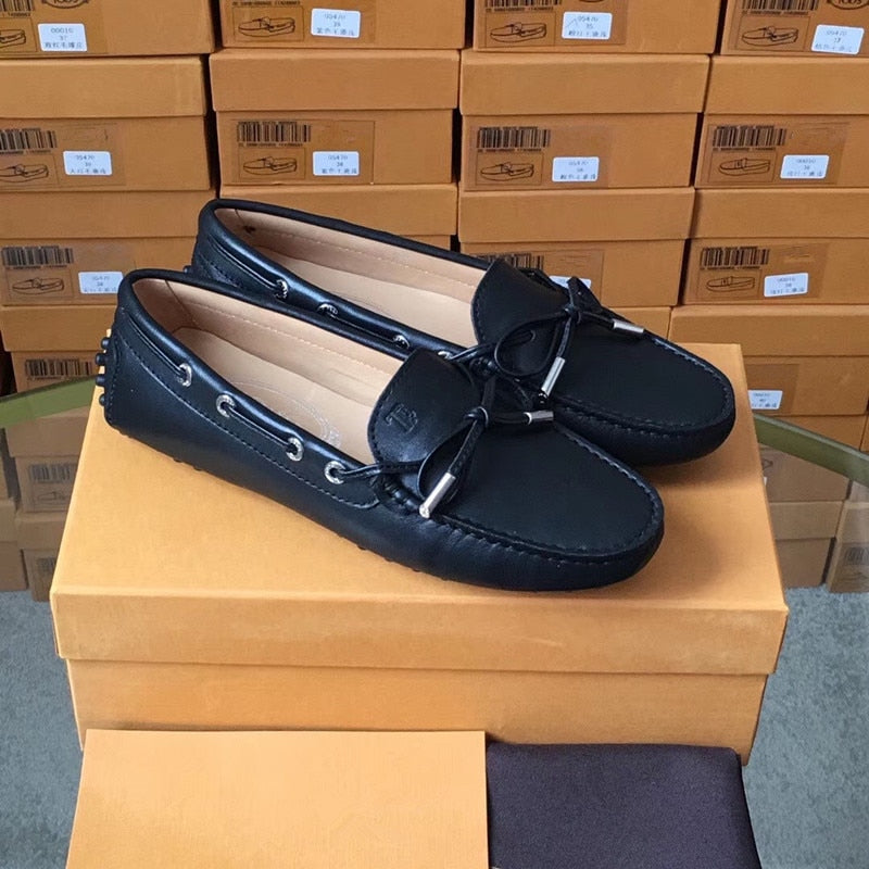 women casual shoes flat peas shoes British style loafers