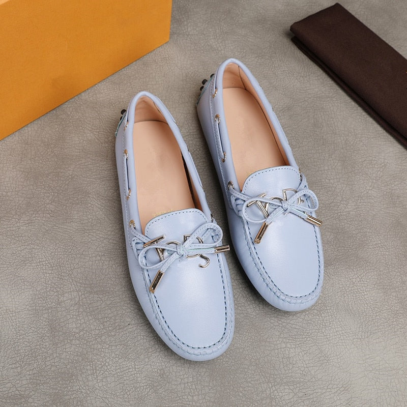 women's s natural leather casual shoes  loafers