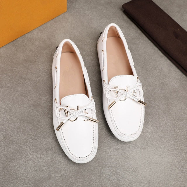 women's s natural leather casual shoes  loafers