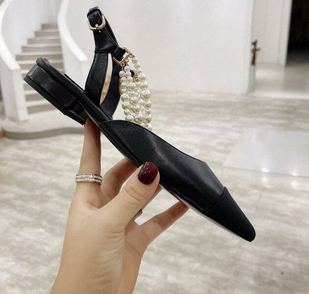 Women Pointed Toe Slingback High Heels Pumps