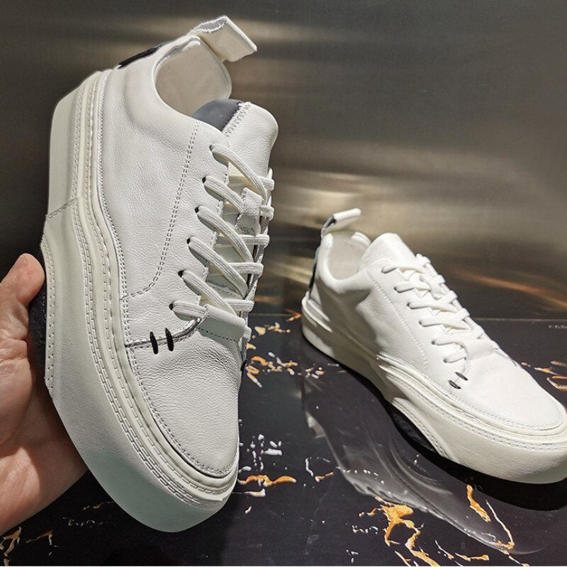 Men Spring Autumn Round Toe Platform Casual Shoes