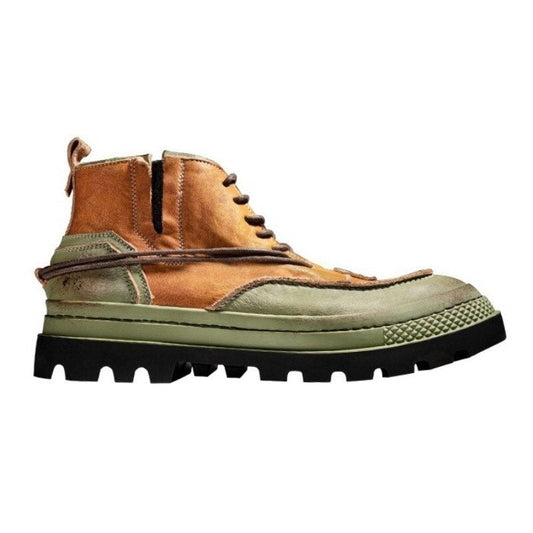 Men Mixed Colors Spliced Outdoor Work Boots