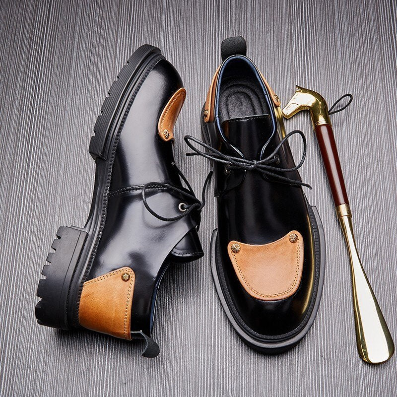 Men Spring Business Platform Oxfords Shoes Outdoor Casual Shoes