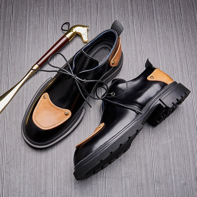 Men Spring Business Platform Oxfords Shoes Outdoor Casual Shoes