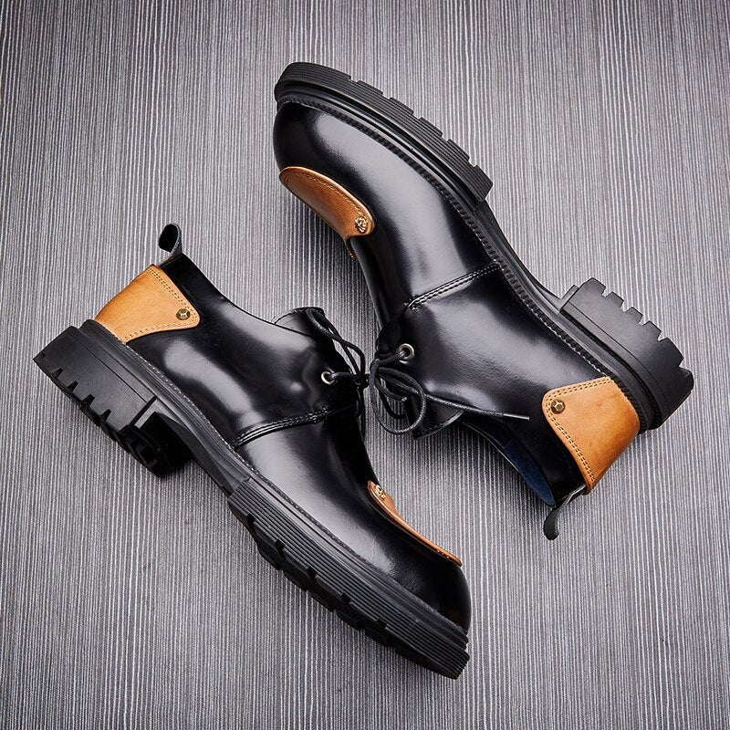 Men Spring Business Platform Oxfords Shoes Outdoor Casual Shoes