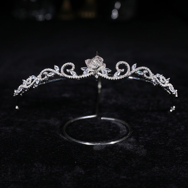 Zircon Tiaras Wedding Rhinestone Headband Bridal Hair Accessories