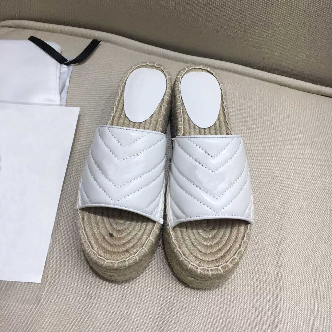 Summer Slippers Women Outer Wear Fashion Platform Flats Shoes