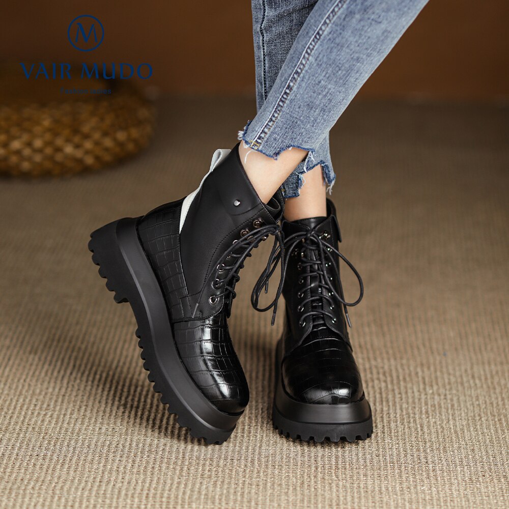 Thick Bottom Elegant Fashion  Motorcycle Boot For Women