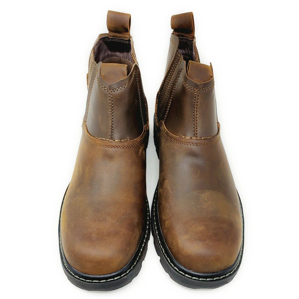 High Quality Men Chelsea Boots Handmade Shoes Vintage Leather