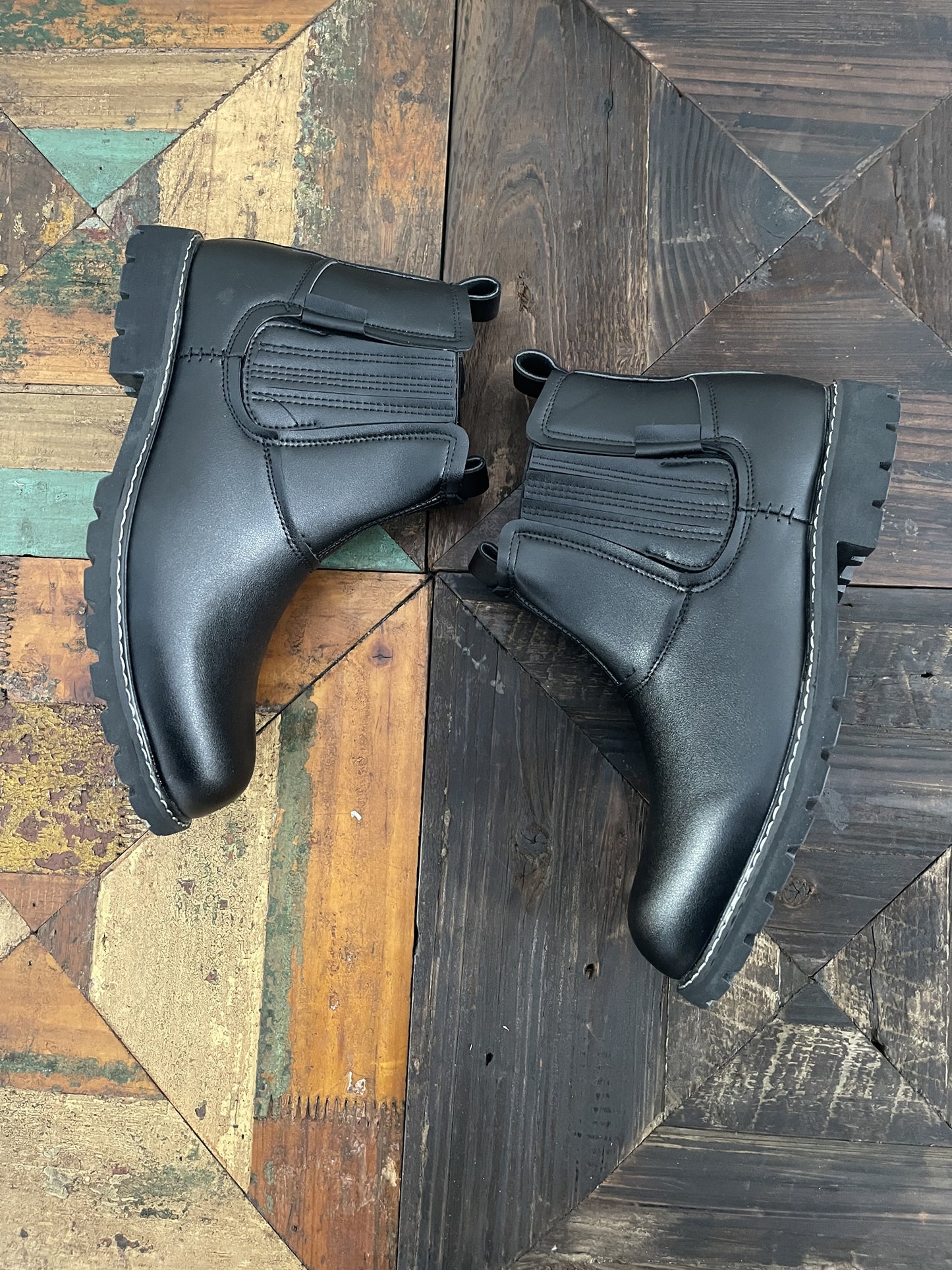 High Quality Men Chelsea Boots Handmade Shoes Vintage Leather